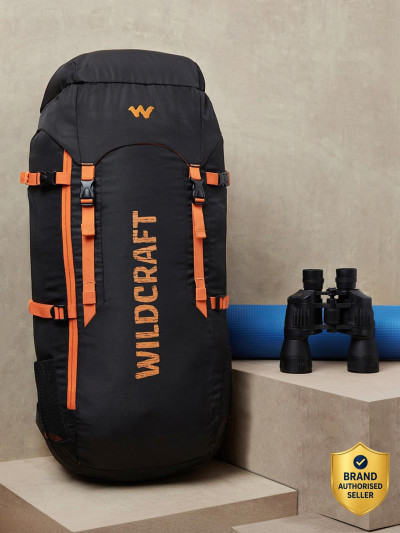Wildcraft Flip Ruck 2 Rucksack  - 60 L (Black, Orange)