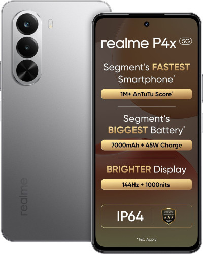 realme P4x 5G (Matte Silver, 128 GB) (6 GB RAM)